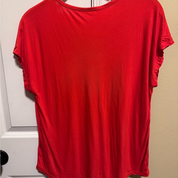 Lands’ End Red Women’s Short Sleeve Shirt Sz M/P (10-12) - Picture 5 of 10